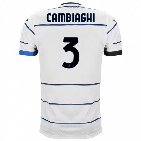 Kandiny Bambino Maglia Michela Cambiaghi #3 Bianco Kit Gara Away 2023/24 Maglietta