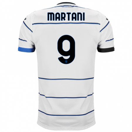 Kandiny Bambino Maglia Alice Martani #9 Bianco Kit Gara Away 2023/24 Maglietta