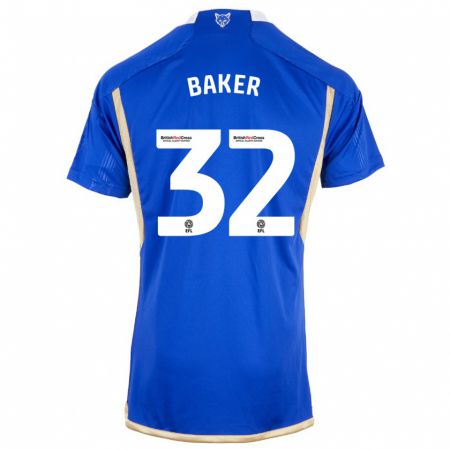 Kandiny Heren Ava Baker #32 Koningsblauw Thuisshirt Thuistenue 2023/24 T-Shirt België