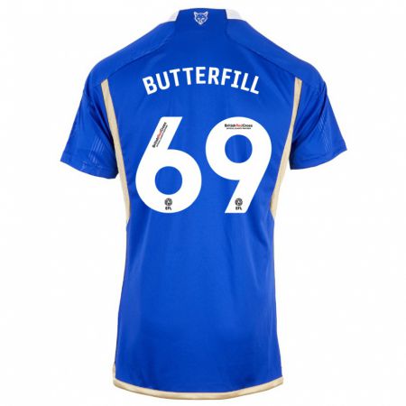 Kandiny Heren Jack Butterfill #69 Koningsblauw Thuisshirt Thuistenue 2023/24 T-Shirt België