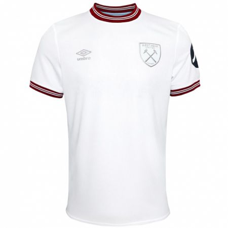 Kandiny Uomo Maglia Aaron Cresswell #3 Bianco Kit Gara Away 2023/24 Maglietta