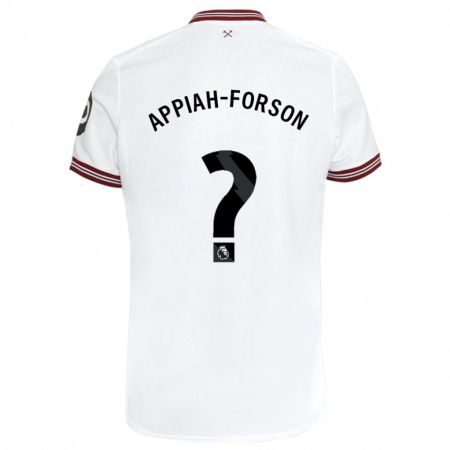 Kandiny Herren Keenan Appiah-Forson #0 Weiß Auswärtstrikot Trikot 2023/24 T-Shirt Österreich