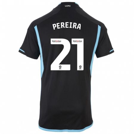 Kandiny Heren Ricardo Pereira #21 Zwart Uitshirt Uittenue 2023/24 T-Shirt België