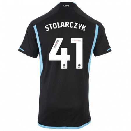 Kandiny Uomo Maglia Jakub Stolarczyk #41 Nero Kit Gara Away 2023/24 Maglietta