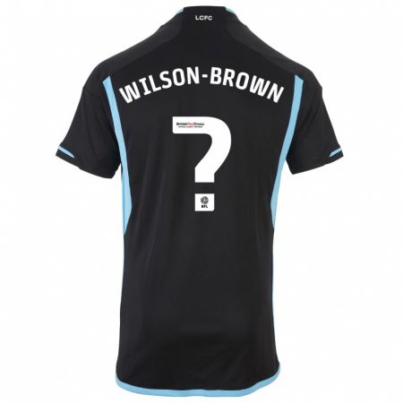 Kandiny Uomo Maglia Thomas Wilson-Brown #0 Nero Kit Gara Away 2023/24 Maglietta