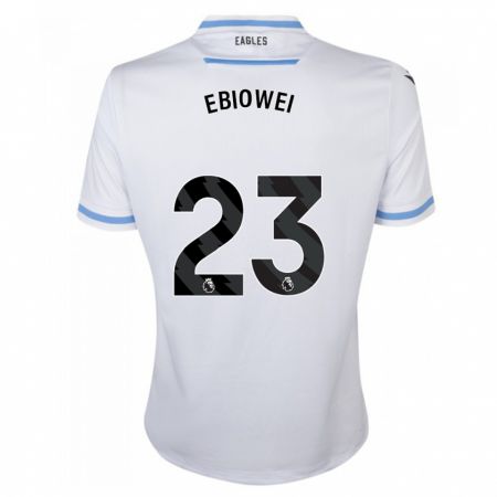 Kandiny Hombre Camiseta Malcolm Ebiowei #23 Blanco 2ª Equipación 2023/24 La Camisa