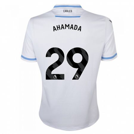 Kandiny Hombre Camiseta Naouirou Ahamada #29 Blanco 2ª Equipación 2023/24 La Camisa