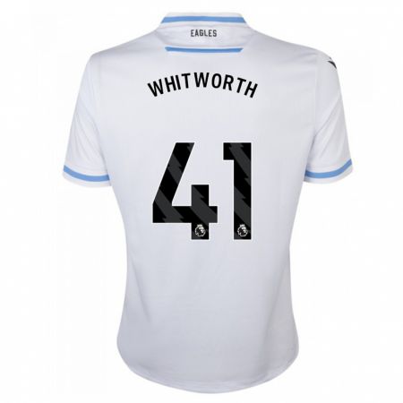 Kandiny Uomo Maglia Joe Whitworth #41 Bianco Kit Gara Away 2023/24 Maglietta