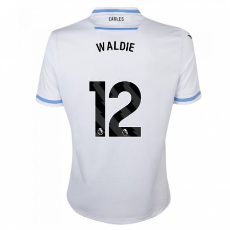 Kandiny Uomo Maglia Lizzie Waldie #12 Bianco Kit Gara Away 2023/24 Maglietta