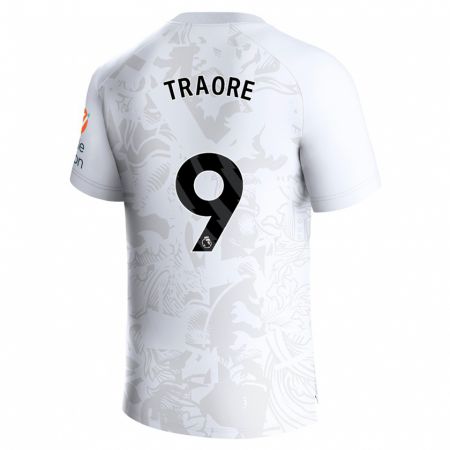 Kandiny Uomo Maglia Bertrand Traoré #9 Bianco Kit Gara Away 2023/24 Maglietta