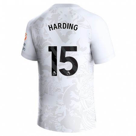 Kandiny Uomo Maglia Natasha Harding #15 Bianco Kit Gara Away 2023/24 Maglietta