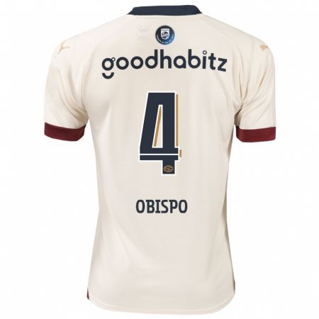 Kandiny Uomo Maglia Armando Obispo #4 Bianco Blu Kit Gara Away 2023/24 Maglietta