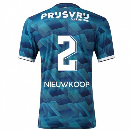 Kandiny Herren Bart Nieuwkoop #2 Blau Auswärtstrikot Trikot 2023/24 T-Shirt Österreich