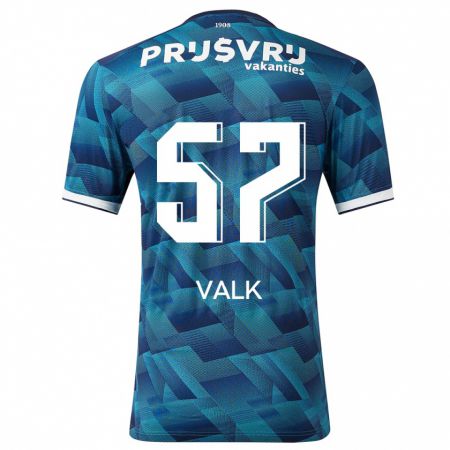 Kandiny Uomo Maglia Sem Valk #57 Blu Kit Gara Away 2023/24 Maglietta