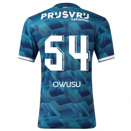 Kandiny Uomo Maglia Denzel Owusu #54 Blu Kit Gara Away 2023/24 Maglietta