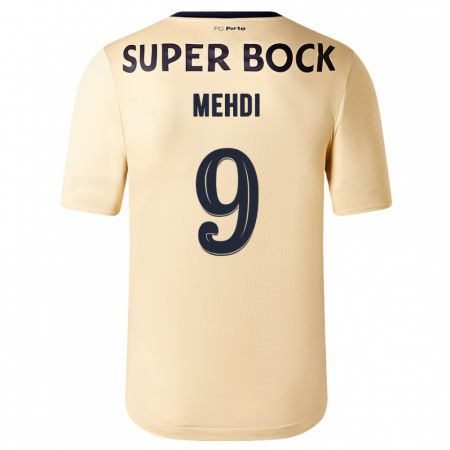 Kandiny Uomo Maglia Mehdi Taremi #9 Beige-Dorato Kit Gara Away 2023/24 Maglietta