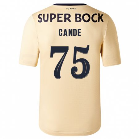 Kandiny Uomo Maglia Anhá Cande #75 Beige-Dorato Kit Gara Away 2023/24 Maglietta