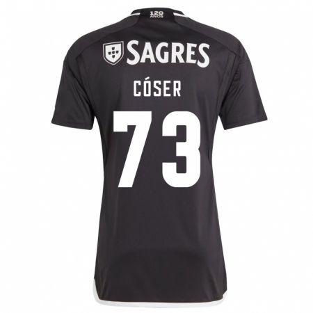 Kandiny Herren Tiago Cóser #73 Schwarz Auswärtstrikot Trikot 2023/24 T-Shirt Österreich