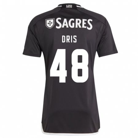 Kandiny Hombre Camiseta Sofiane Dris #48 Negro 2ª Equipación 2023/24 La Camisa