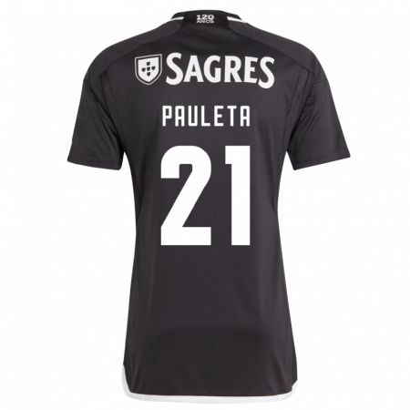 Kandiny Uomo Maglia Pauleta #21 Nero Kit Gara Away 2023/24 Maglietta