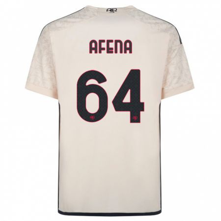 Kandiny Uomo Maglia Felix Afena-Gyan #64 Bianco Blu Kit Gara Away 2023/24 Maglietta