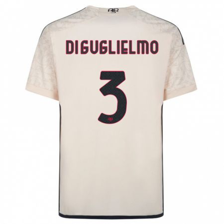 Kandiny Hombre Camiseta Lucia Di Guglielmo #3 Blanquecino 2ª Equipación 2023/24 La Camisa