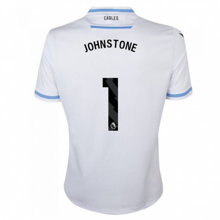 Kandiny Mujer Camiseta Sam Johnstone #1 Blanco 2ª Equipación 2023/24 La Camisa