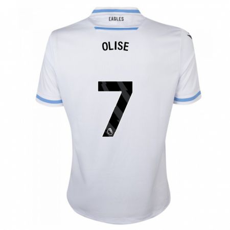 Kandiny Mujer Camiseta Michael Olise #7 Blanco 2ª Equipación 2023/24 La Camisa