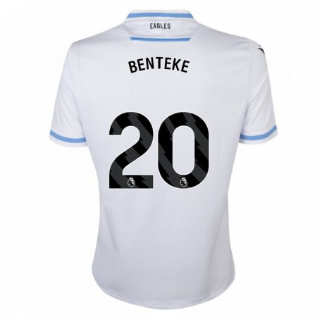 Kandiny Donna Maglia Christian Benteke #20 Bianco Kit Gara Away 2023/24 Maglietta