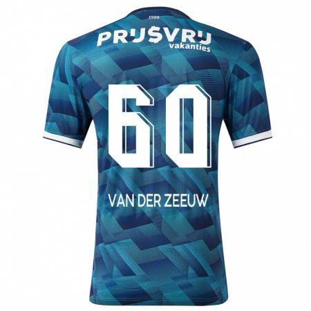 Kandiny Donna Maglia Twan Van Der Zeeuw #60 Blu Kit Gara Away 2023/24 Maglietta