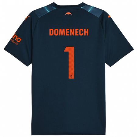 Kandiny Mujer Camiseta Jaume Doménech #1 Azul Marino 2ª Equipación 2023/24 La Camisa