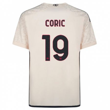 Kandiny Donna Maglia Ante Coric #19 Bianco Blu Kit Gara Away 2023/24 Maglietta