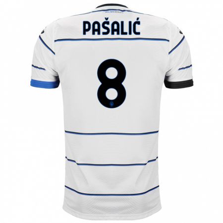 Kandiny Donna Maglia Mario Pasalic #8 Bianco Kit Gara Away 2023/24 Maglietta