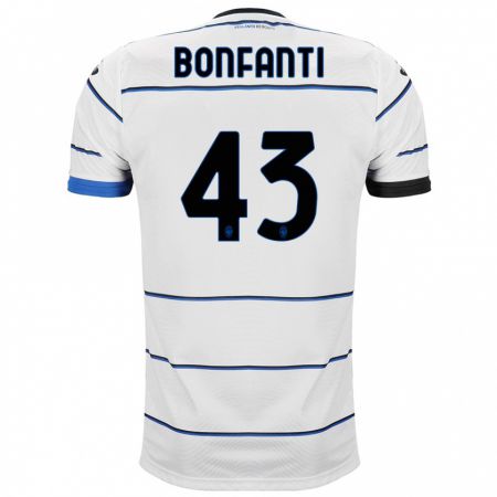 Kandiny Donna Maglia Giovanni Bonfanti #43 Bianco Kit Gara Away 2023/24 Maglietta