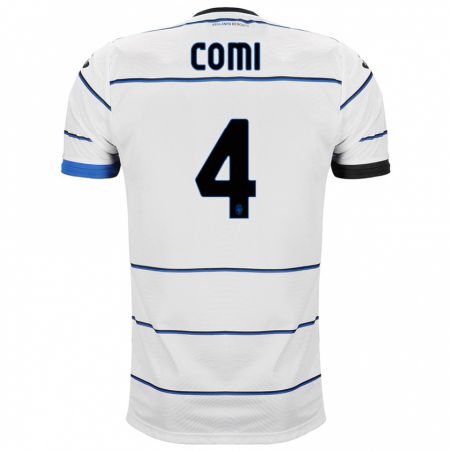 Kandiny Donna Maglia Pietro Comi #4 Bianco Kit Gara Away 2023/24 Maglietta