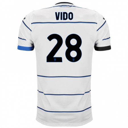 Kandiny Donna Maglia Luca Vido #28 Bianco Kit Gara Away 2023/24 Maglietta