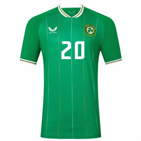 Kandiny Niño Camiseta Irlanda Claire Walsh #20 Verde 1ª Equipación 24-26 La Camisa