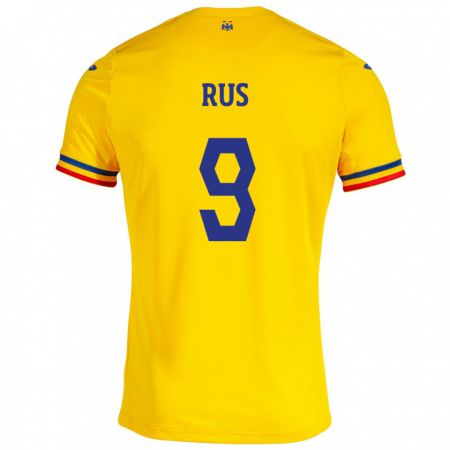 Kandiny Niño Camiseta Rumania Laura Rus #9 Amarillo 1ª Equipación 24-26 La Camisa México