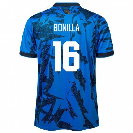 Kandiny Kinderen El Salvador Elmer Bonilla #16 Blauw Thuisshirt Thuistenue 24-26 T-Shirt België