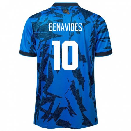 Kandiny Kinderen El Salvador Matthew Benavides #10 Blauw Thuisshirt Thuistenue 24-26 T-Shirt