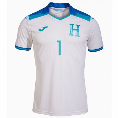 Kandiny Kinder Honduras Juergen García #1 Weiß Heimtrikot Trikot 24-26 T-Shirt Österreich