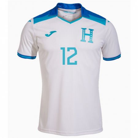 Kandiny Niño Camiseta Honduras Owen Macías #12 Blanco 1ª Equipación 24-26 La Camisa México