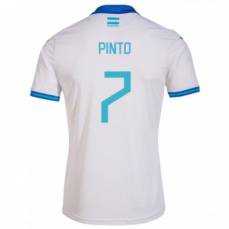 Kandiny Niño Camiseta Honduras José Pinto #7 Blanco 1ª Equipación 24-26 La Camisa México