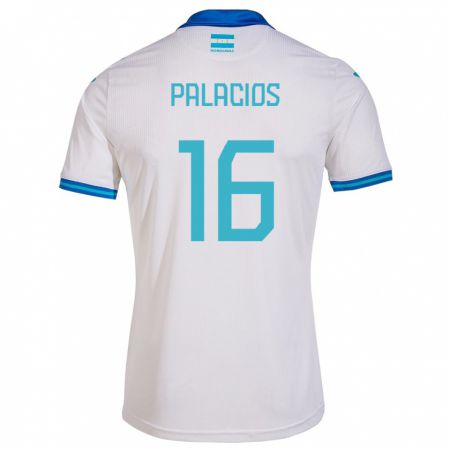 Kandiny Kinderen Honduras Danilo Palacios #16 Wit Thuisshirt Thuistenue 24-26 T-Shirt België