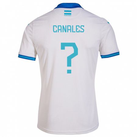 Kandiny Kinderen Honduras Cristian Canales #0 Wit Thuisshirt Thuistenue 24-26 T-Shirt België