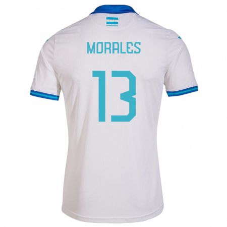 Kandiny Niño Camiseta Honduras Maikol Morales #13 Blanco 1ª Equipación 24-26 La Camisa México