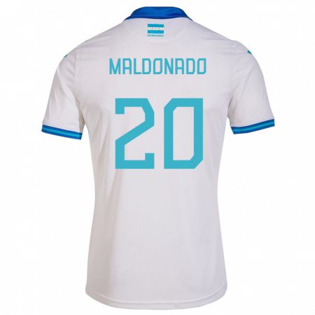 Kandiny Niño Camiseta Honduras Alessandro Maldonado #20 Blanco 1ª Equipación 24-26 La Camisa México