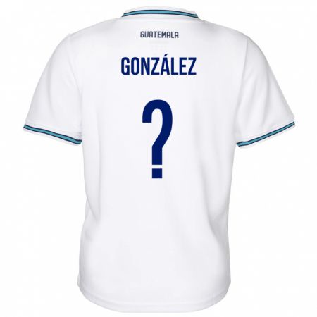 Kandiny Kinderen Guatemala Erick González #0 Wit Thuisshirt Thuistenue 24-26 T-Shirt België