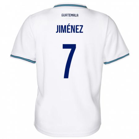 Kandiny Kinderen Guatemala Cristian Jiménez #7 Wit Thuisshirt Thuistenue 24-26 T-Shirt België