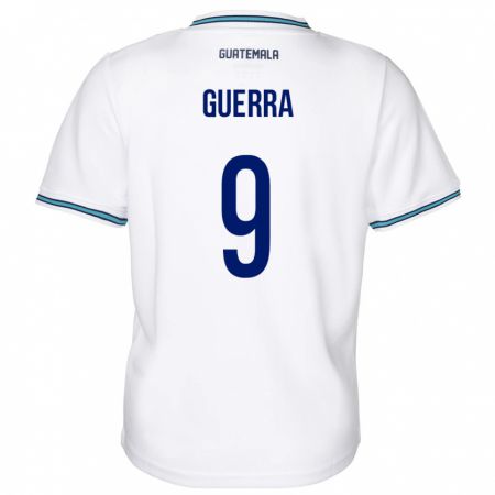 Kandiny Bambino Maglia Guatemala Oseas Guerra #9 Bianco Kit Gara Home 24-26 Maglietta